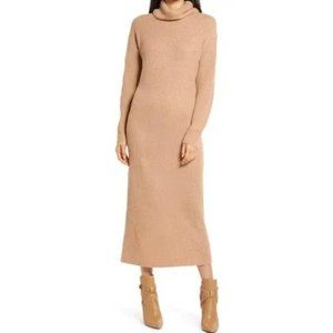 Charles Henry Camel Sweater Dress - size L